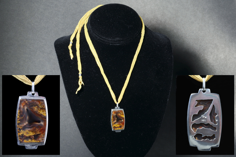 Agate (NS)/ss Pendants